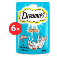 Dreamies pamlsky losos pro kočky 6 × 60 g