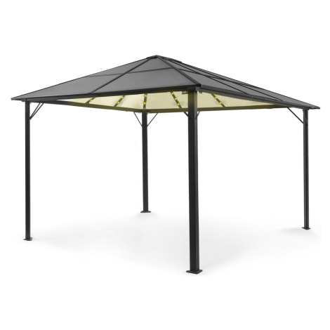 Blumfeldt Pantheon Solid Sky Ambient Solar, pavilon s střechou, 3 × 4 m, polykarbonát, hliník, o