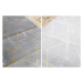 Běhoun EMERALD exkluzivní 1012 glamour, marmur, geometrický šedý/zlatý
