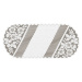 Žakárový ubrus - běhoun ZITA různé rozměry bílá MyBestHome Rozměr: 110x50 cm