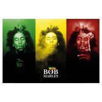 Plakát, Obraz - Bob Marley - Tricolour Smoke, (91.5 x 61 cm)