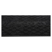 Gumová rohožka - předložka CASABLANCA I. stříbrná/černá 45x75 cm Mybesthome