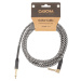 Cascha Professional Line Guitar Cable, Angled, Tweed Black, 3 m