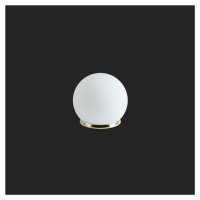 OSMONT 50533 BIANCA 1 stolní skleněná lampa mosaz leštěná / bílá IP40 25W E27