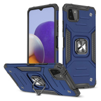 Wozinsky Ring Armor pancéřový hybridní kryt + magnetický držák Samsung Galaxy A22 4G modrý