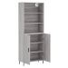 vidaXL Skříň highboard šedá sonoma 69,5 x 34 x 180 cm kompozitní dřevo