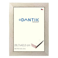 DANTIK rámeček 29,7 × 42, RETRO bílý plexi čiré