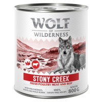 Wolf of Wilderness Senior 6 x 800 g – se spoustou čerstvé drůbeže - Stony Creek - drůbež s hověz