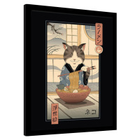 Obraz na zeď - Vincent Trinidad - Neko Ramen Ukiyoe, 34.3 × 44.5 cm