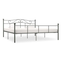 Rám postele šedý kov 180x200 cm