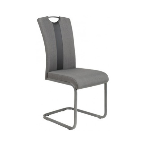 Jídelní židle Amber, šedá látka/ekokůže Asko