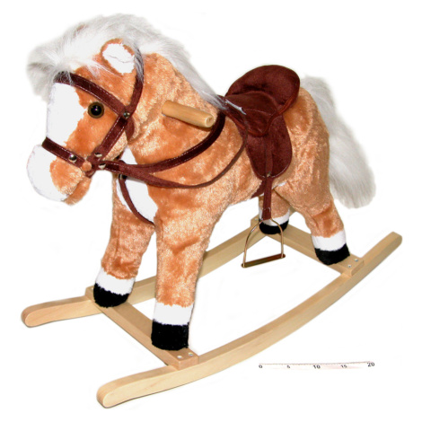 Houpací koník s efekty hnědý Wiky