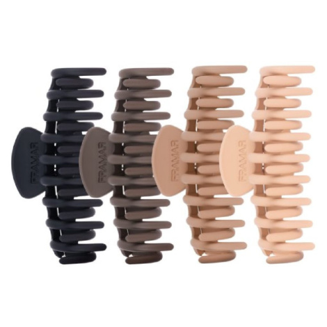 Framar Claw Clips Neutral CL-CC-NEUT - neutrální kolíčky do vlasů, 4ks