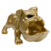 KARE Design Soška Hungry Dog - zlatá 37cm