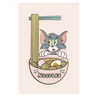 Umělecký tisk Tom and Jerry - Noodles, 26.7x40 cm