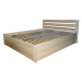 DJM Dřevěná postel z bukového masivu N76, 160 x 200 cm