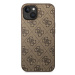 Guess GUHCP14SG4GFBR hard silikonové pouzdro iPhone 14 6.1" brown 4G Metal Gold Logo