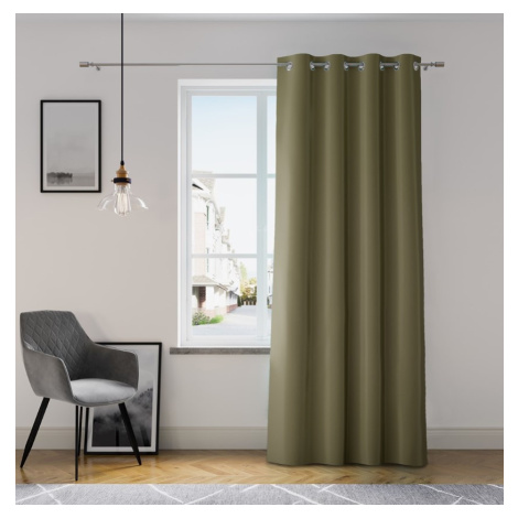 ArtFlhf Zatemňující závěs OXFORD EYELETS K | 140 x 250 cm Barva: Khaki