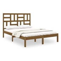 Rám postele medově hnědý masivní dřevo 120 × 200 cm, 3105948