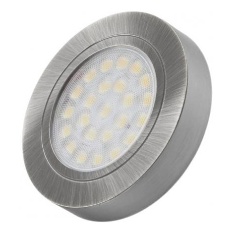 Nábytkové bodové svítidlo OVAL D 12V 2W, stříbrné, NEUTRÁLNÍ BÍLÁ LED21