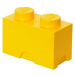 LEGO® úložný box 2 - žlutá 125 x 250 x 180 mm