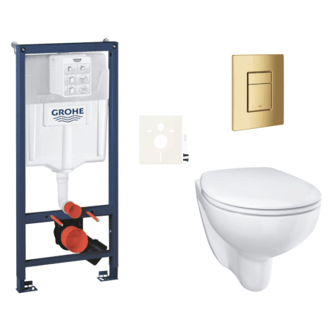 Závěsný wc set do lehkých stěn / předstěnová montáž Grohe Bau Ceramic SIKOGRSBAUSCGL0