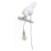 SELETTI LED deko nástěnné světlo Bird Lamp, levé, bílá