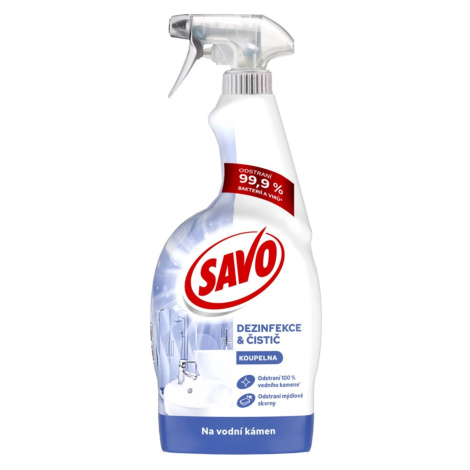 SAVO Dezinfekce a čistič Koupelna na vodní kámen 700 ml