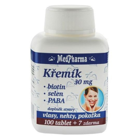 Medpharma Křemík 30 mg + Biotin + PABA 107 tablet