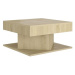 SHUMEE Konferenční stolek dub sonoma 57 × 57 × 30 cm dřevotříska, 808371