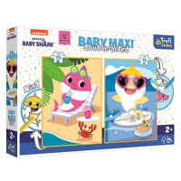 Trefl Oboustranné puzzle Baby Shark baby maxi 2x10 dílků