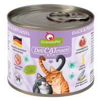 GranataPet pro kočky – Delicatessen konzerva kachna a drůbež 6× 200 g