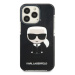 Karl Lagerfeld KLHCP13LTPEIKK hard silikonové pouzdro iPhone 13 / 13 Pro 6.1" black Iconik Karl