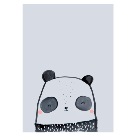 Ilustrace Inky line panda, Laura Irwin, (30 x 40 cm)