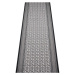 Kusový koberec GRENOBLE stříbrná 67 x 350 cm