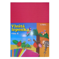 Vlnitý papír 260g - 34,5 × 24,5 cm - 10 listů - pink