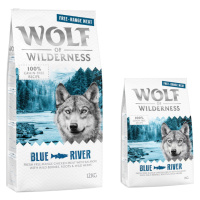 Wolf of Wilderness, 14 kg - 12 + 2 kg zdarma! - Blue River – kuře z volného chovu a losos