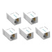 Vention Cat.5E UTP Keystone Jack Coupler 5 Pack White