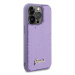 Guess hard silikonový obal iPhone 15 PRO 6.1" purple Sequin Script Metal