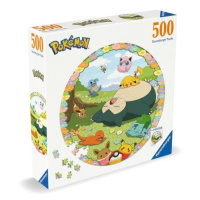 Kruhové puzzle Roztomilí Pokémoni 500 dílků