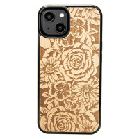 Pouzdro Bewood pro iPhone 15 Růže Aniegre