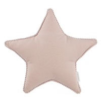 Cotton & Sweets Mini Boho polštář hvězda s bublinkami pudrově růžová 38 cm