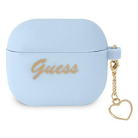 Guess GUA3LSCHSB pouzdro na Airpods 3. Generace blue Silicone Charm Collection