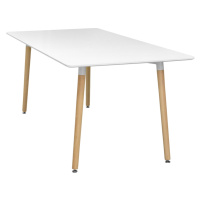 Jídelní stůl FARUK 160x90 cm, bílý