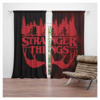 Sablio Závěs Stranger Things Red: 2ks 140x250cm