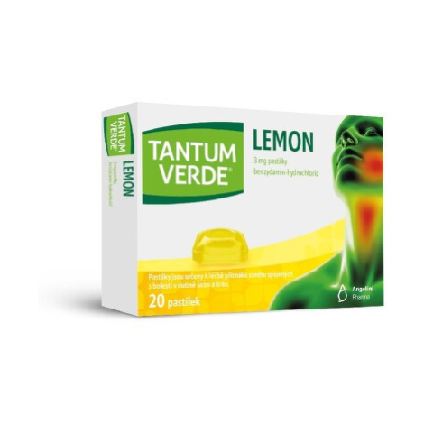 TANTUM VERDE LEMON 3MG PAS 20