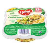 HAMI Příkrm v talířku Mini-makarony se zeleninou a smetanou 230g, 12+