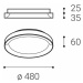 LED2 1271653DT BELLA SLIM 48, B DIM 38W 2CCT 3000K/4000K stropní černé