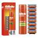Gillette Náhradní hlavice 8 ks + holicí gel Fusion5