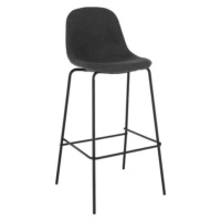 Tempo Kondela Barová židle MARIOLA 2 NEW - tmavě šedá látka / kov + kupón KONDELA10 na okamžitou